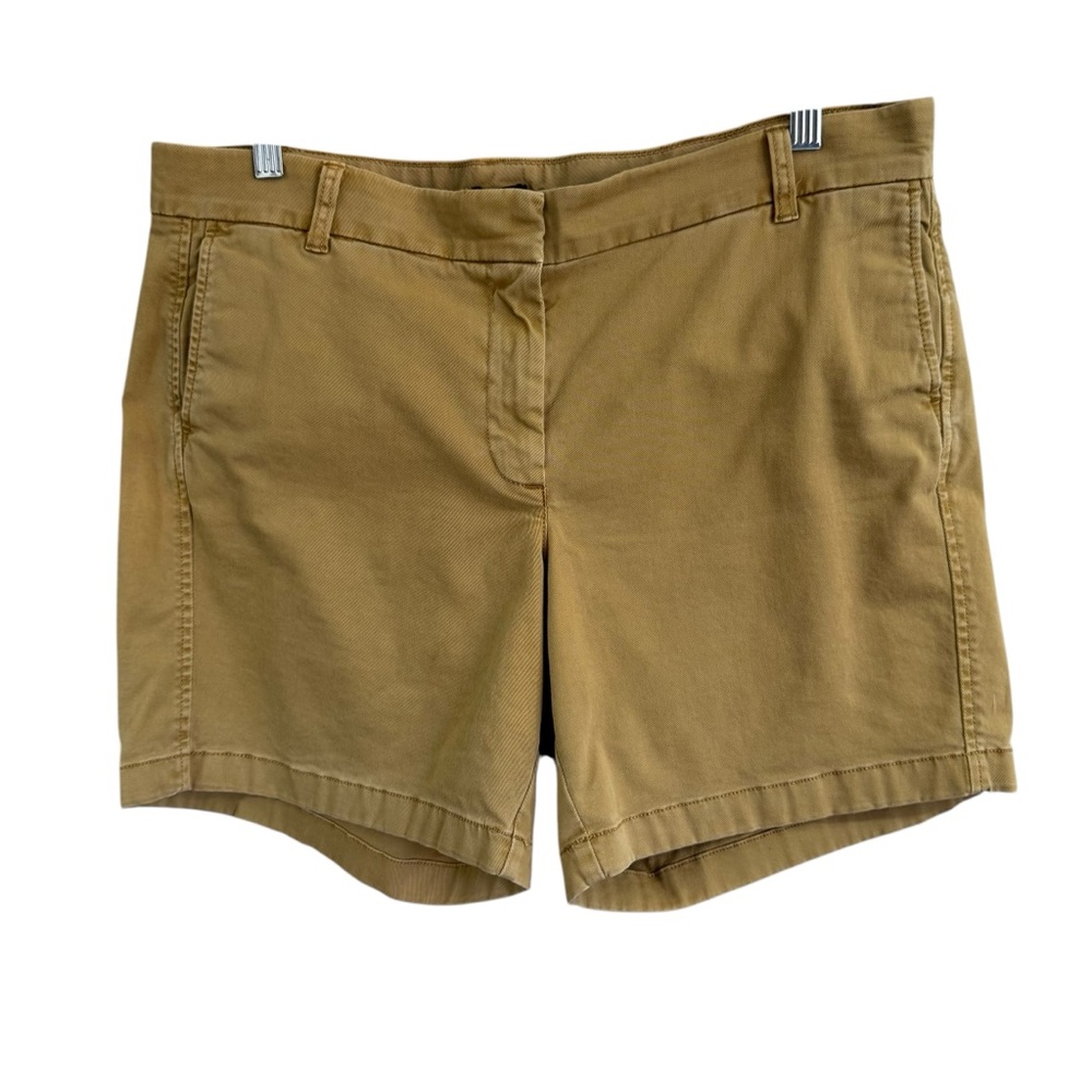 J CREW Women's Khaki 7" stretch chino short Size 14 H5809 - Picture 2 of 10